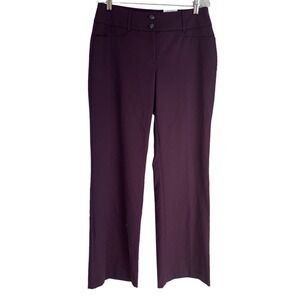 ALFANI Women's Tummy Control New Wine Curvy Fit Trouser Career Pants SZ 6